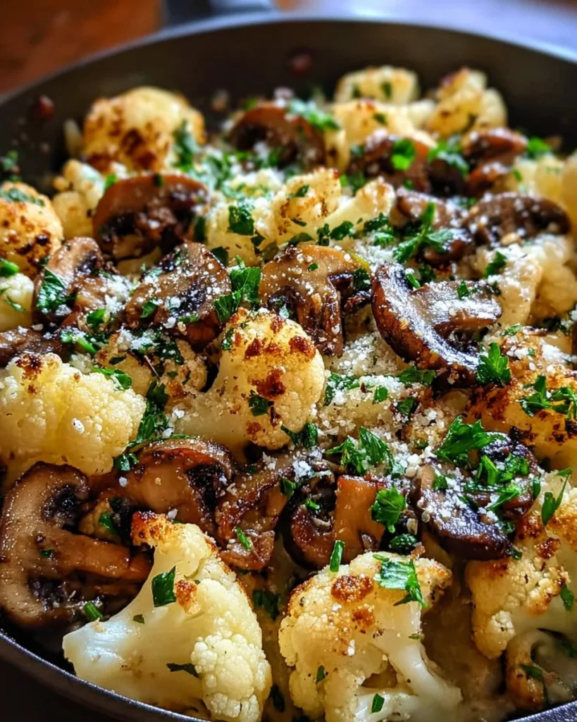 Garlic Cauliflower Mushroom Skillet: Quick & Delicious Dish
