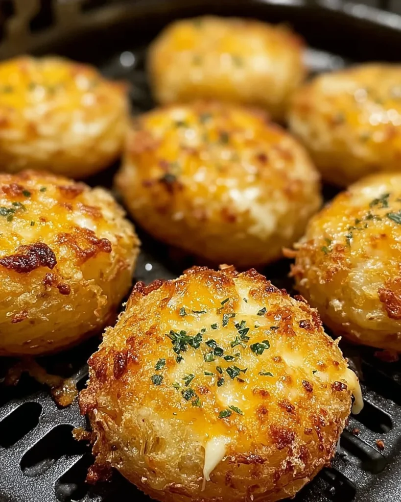 Gebackene Käse-Kartoffeln aus der Heißluftfritteuse genießen