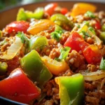 Ground Turkey and Peppers Stir-Fry