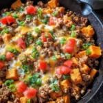 Ground Turkey and Sweet Potato Skillet
