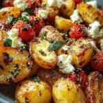 Healthy Baked Feta Potatoes : Easy Potatoes
