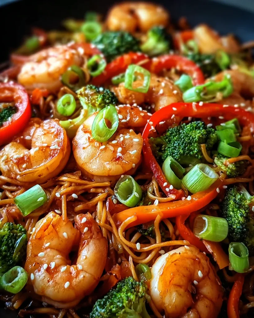 High-Protein Shrimp Stir Fry with Noodles (25-Minutes)