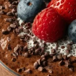 High Protein Chocolate Chia Pudding