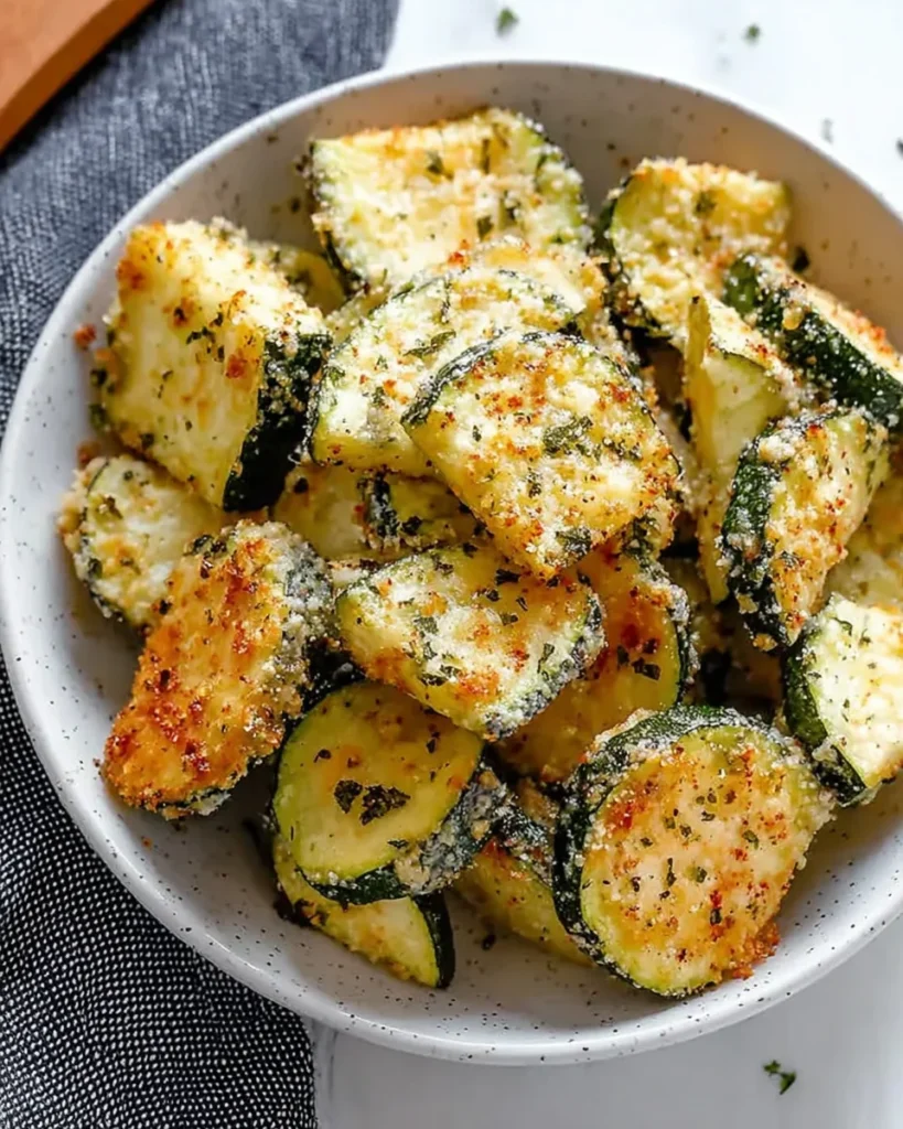 Low-Calorie Air Fryer Zucchini Parmesan
