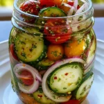 Marinated Cucumbers, Onions, and Tomatoes