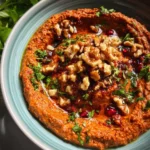 Muhammara (Syrian Roasted Red Pepper Walnut Dip)