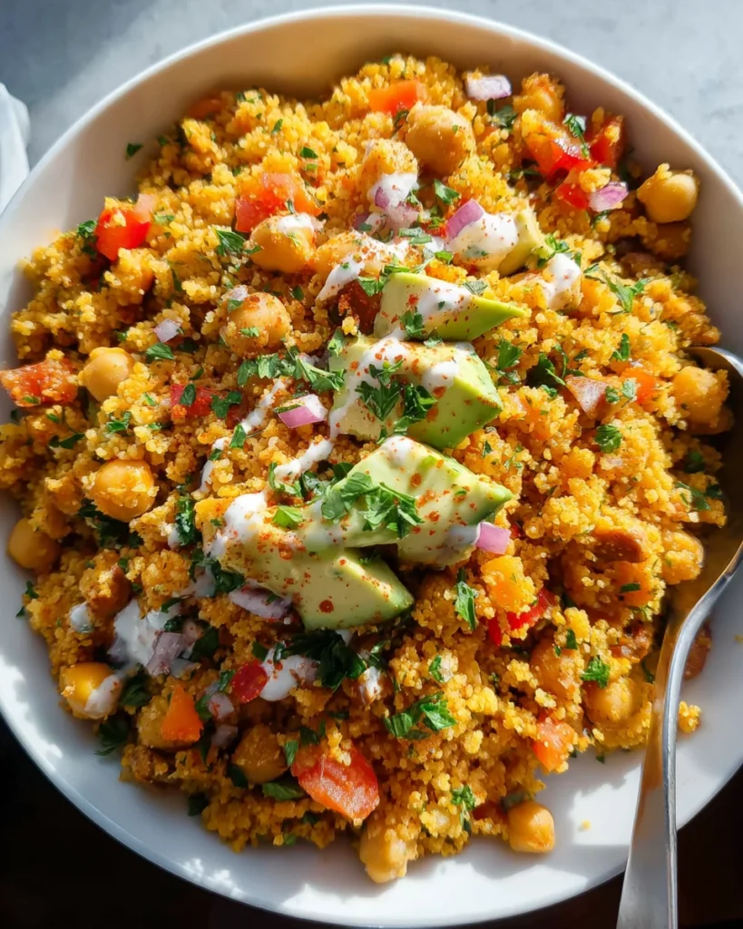 One-Pot Moroccan Couscous with Chickpeas Recipe