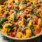 One Pan Tortellini with Sausage