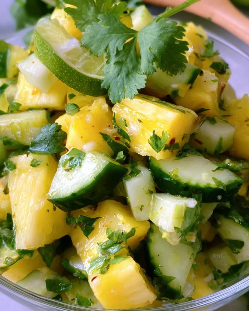 Pineapple Cucumber Salad