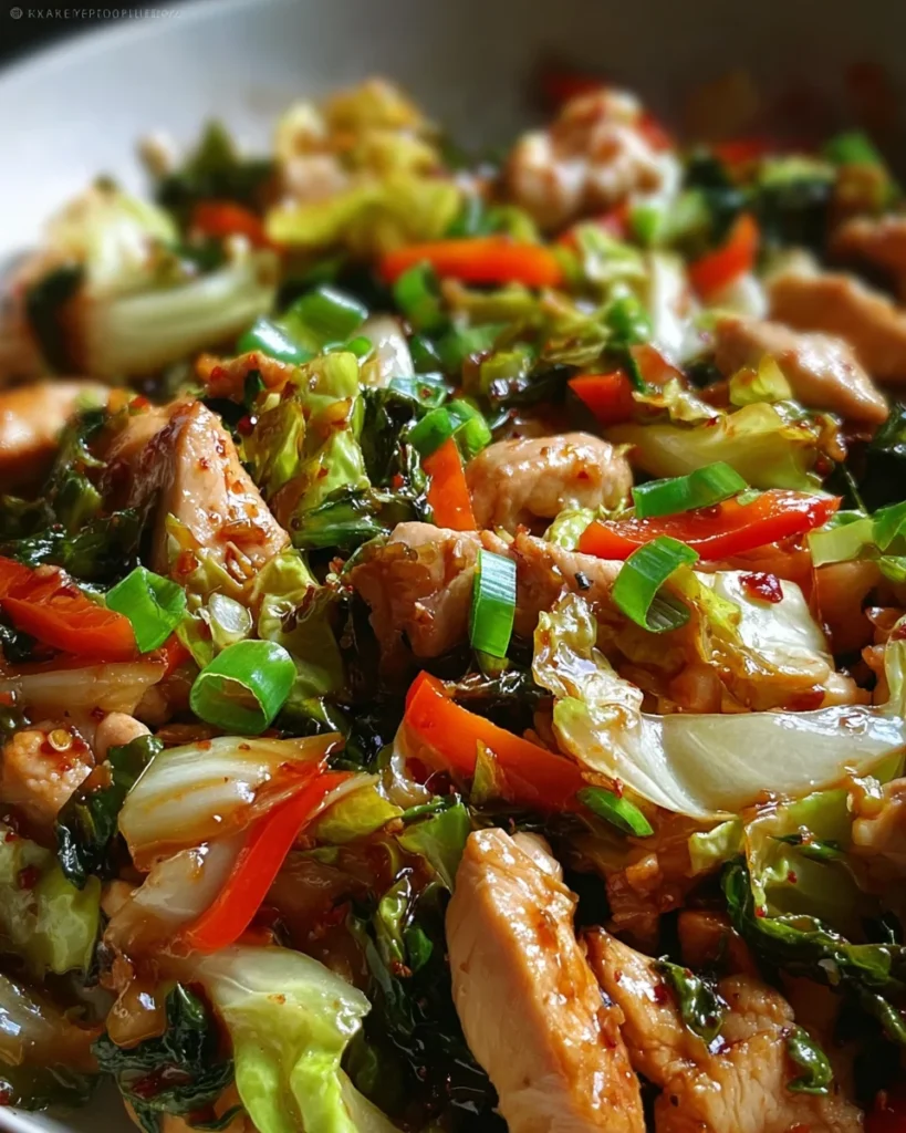 Quick Chicken Cabbage Stir-Fry
