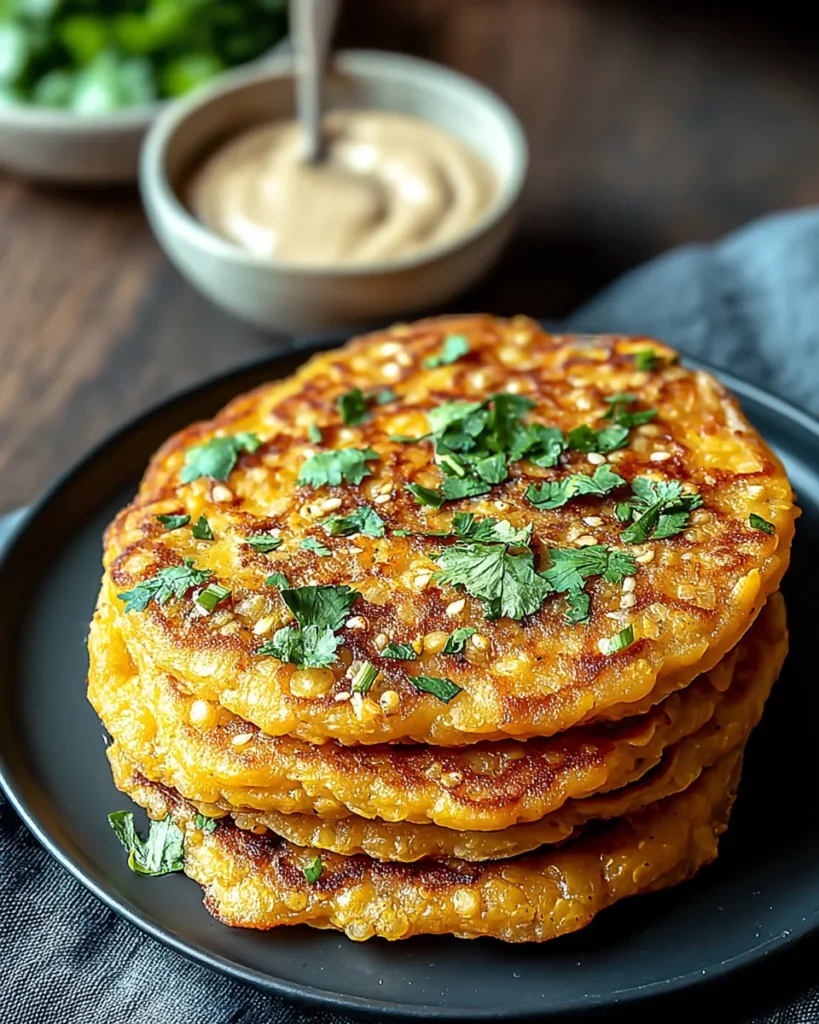 Savory Red Lentil Pancakes
