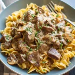 Slow Cooker Beef Stroganoff
