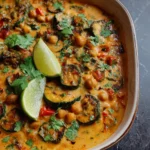 Spicy Baked Zucchini Chickpea Curry
