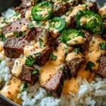 Steak Queso Rice