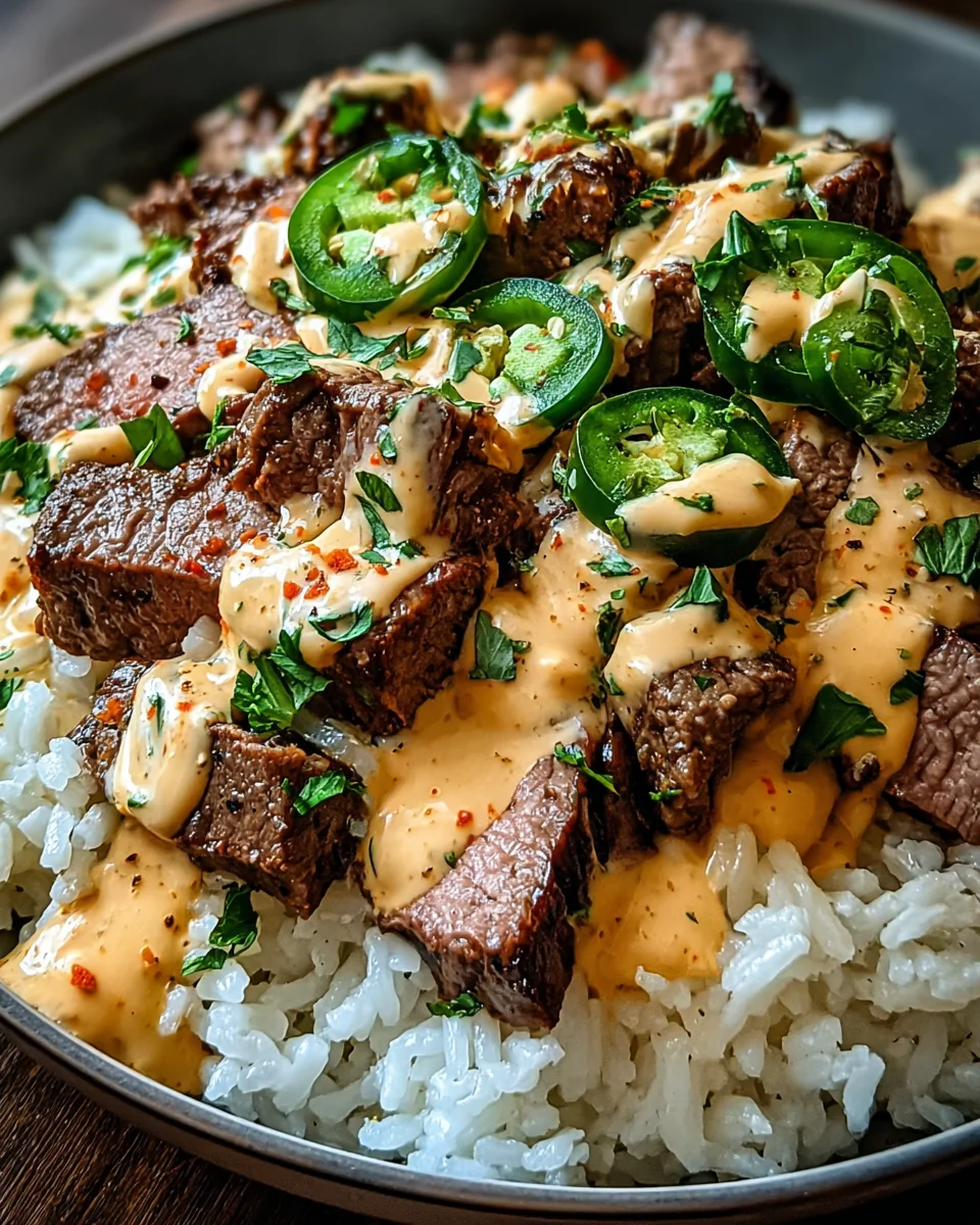 Steak Queso Rice