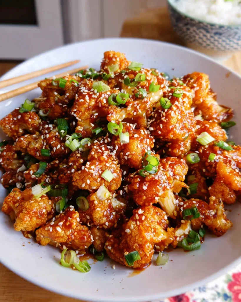 Sticky Sesame Cauliflower