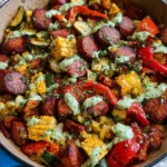Summer Sausage Skillet with Andouille Sausage