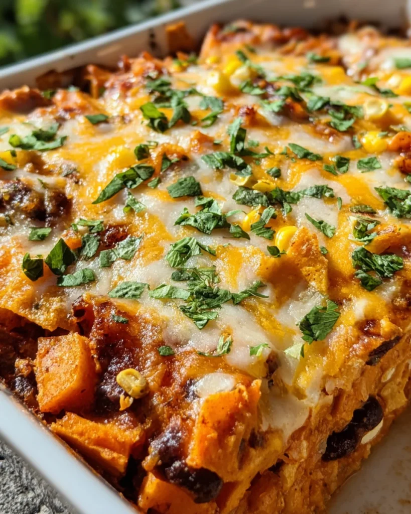 Sweet Potato and Black Bean Enchilada Casserole: A Hearty, Vegetarian Delight