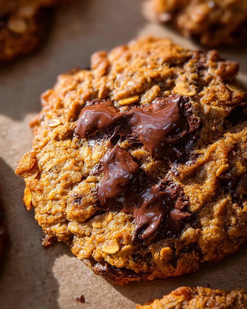 Sweet potato oatmeal chocolate chip cookies (vegan)