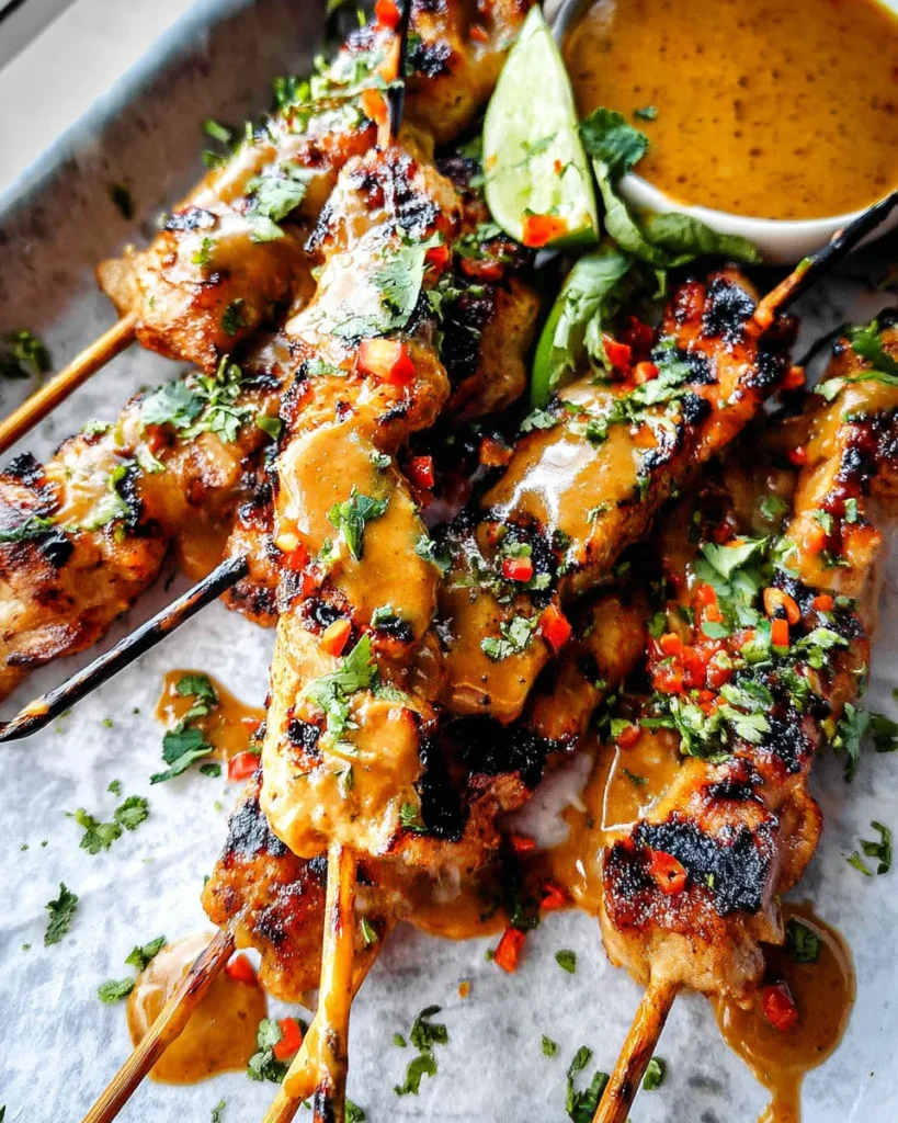 Thai Satay Chicken with Peanut Sauce