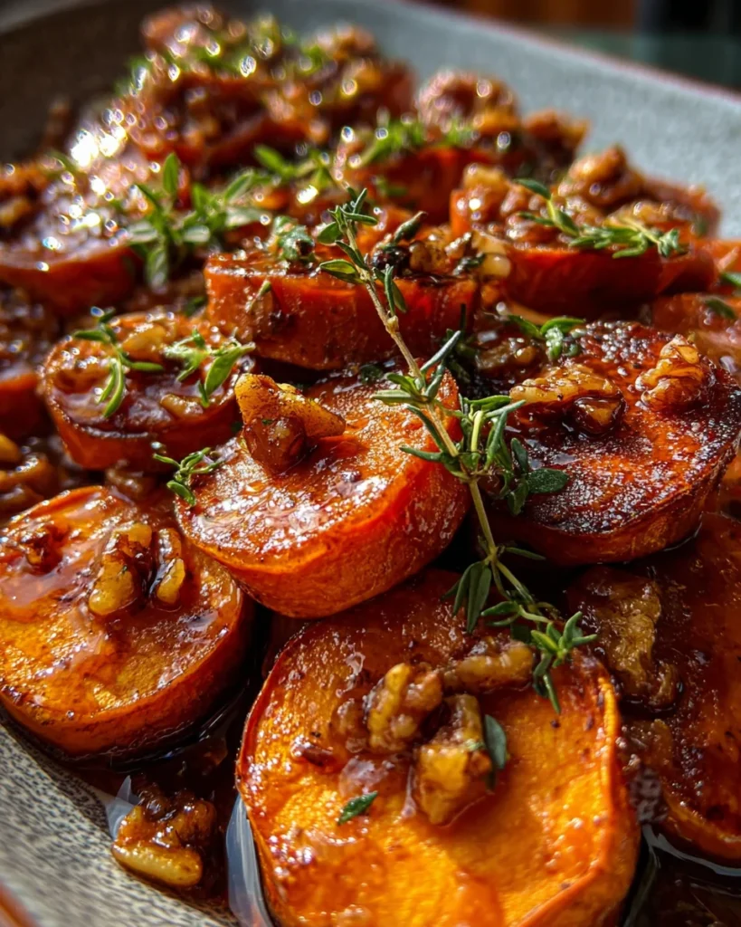 Walnut Maple Roasted Sweet Potatoes