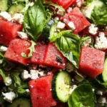 Watermelon Cucumber Salad