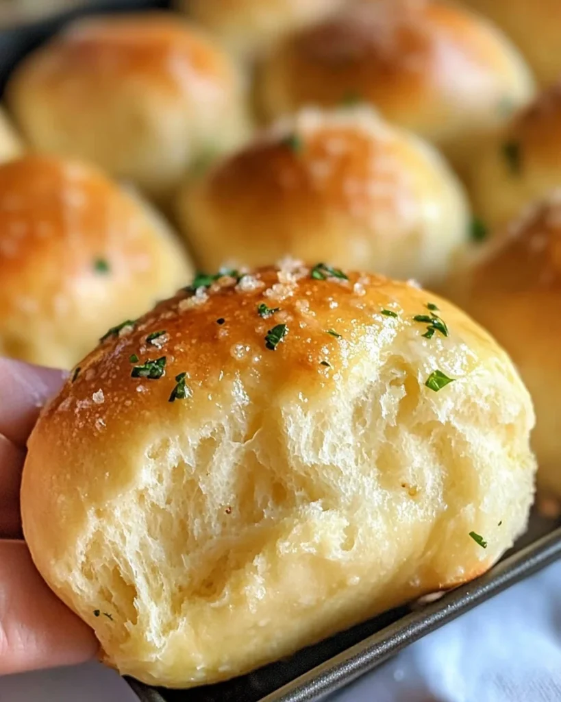 30-Minute Garlic Parmesan Dinner Rolls