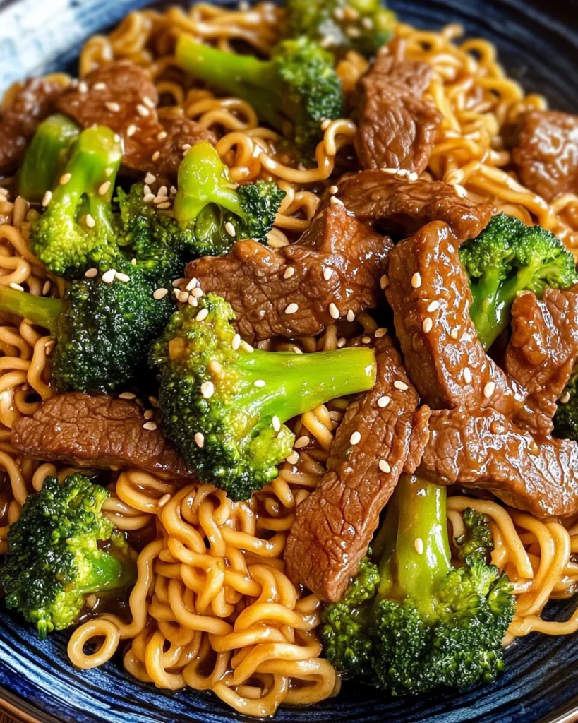 Beef and Broccoli Ramen Stir Fry