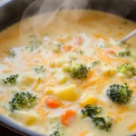 Cheddar Broccoli Potato Soup