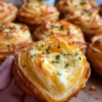 Cheesy Garlic Cruffin