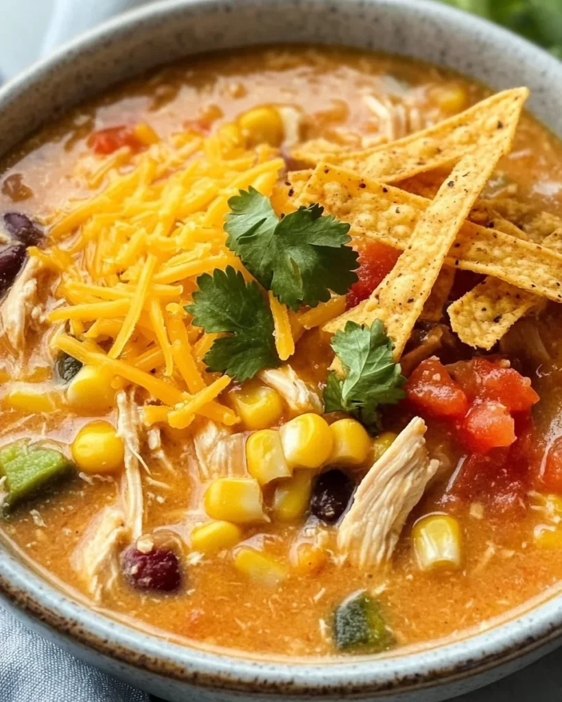 Creamy Chicken Tortilla Soup