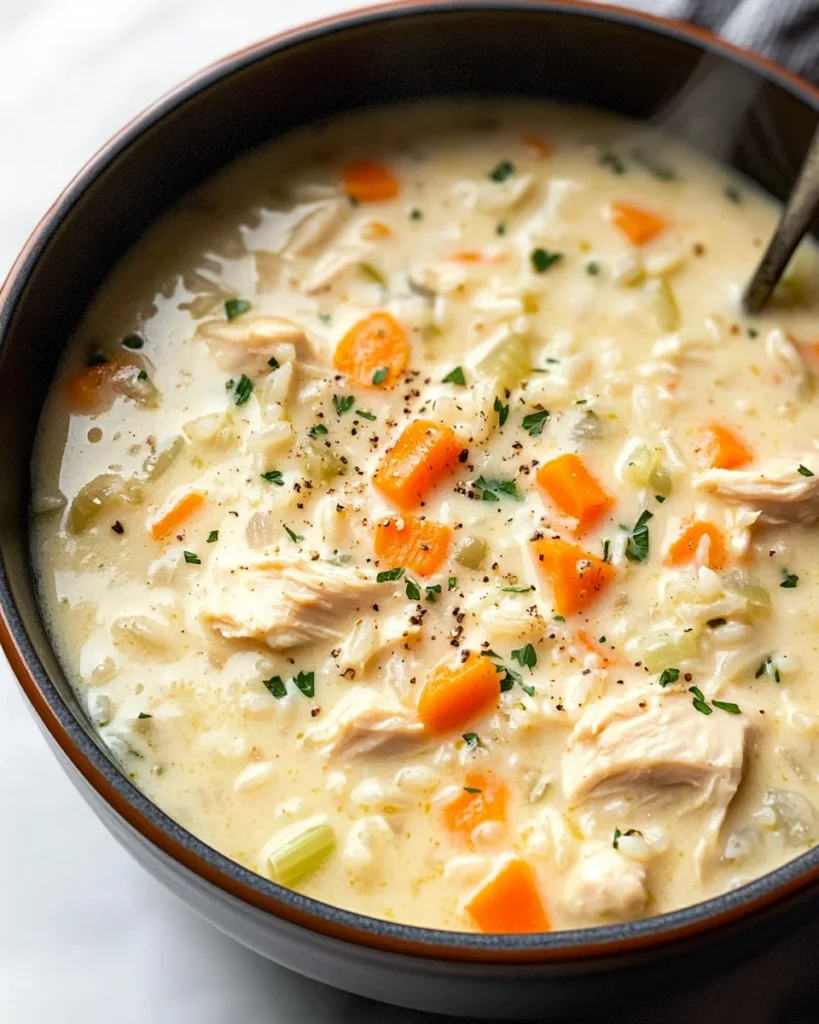 Creamy Chicken and Rice Soup