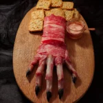 Creepy Halloween Hand Appetizer