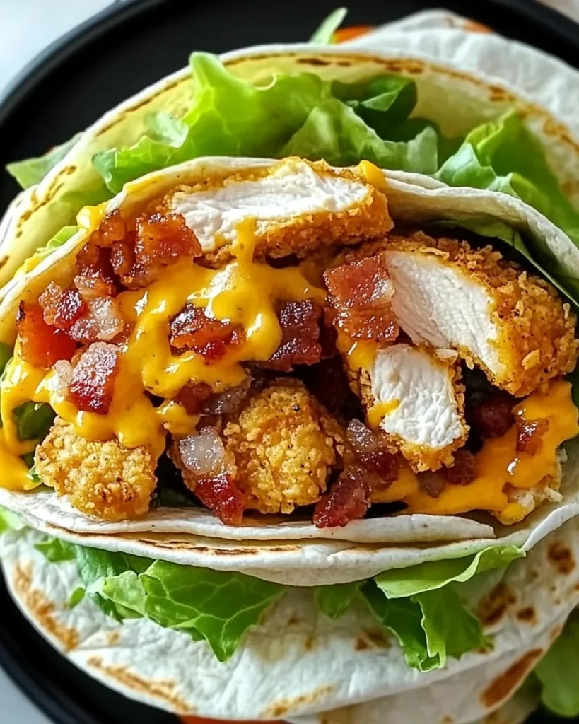 Crispy Chicken Bacon Ranch Wrap