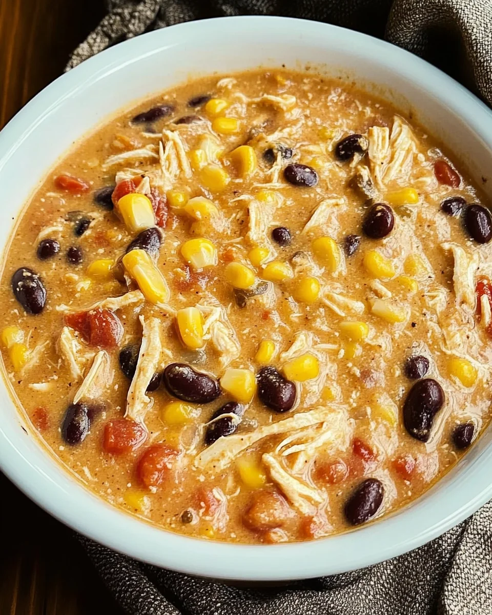 Easy Crock Pot Cream Cheese Chicken Chili