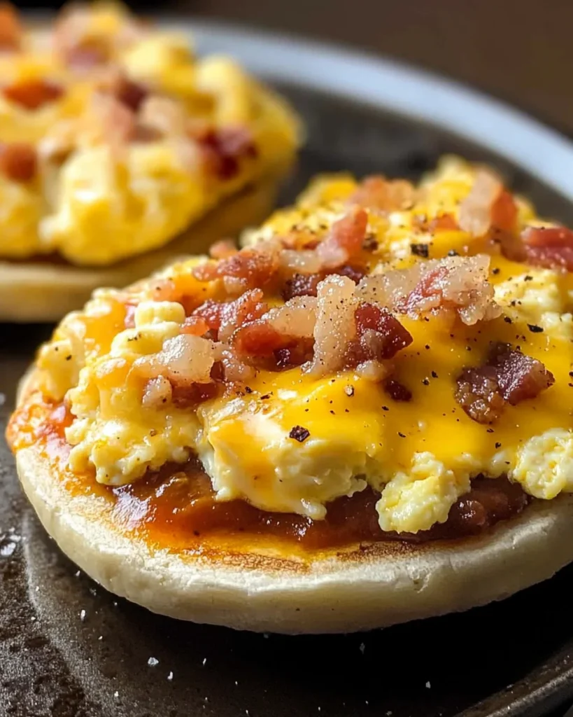English Muffin Breakfast Pizzas