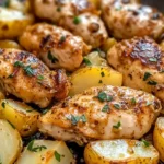 Garlic Parmesan Chicken and Potatoes (One-Pan Dinner)