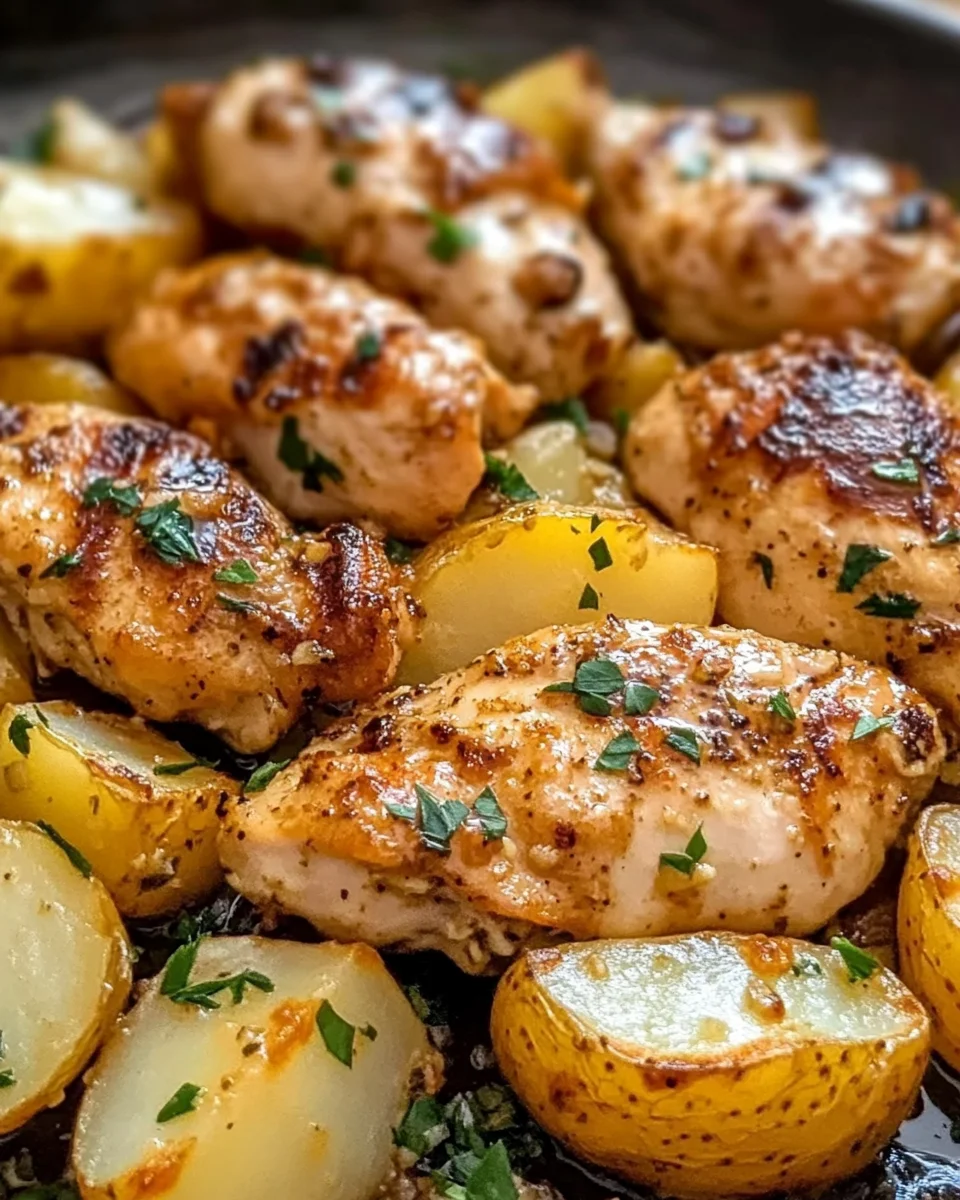 Garlic Parmesan Chicken and Potatoes (One-Pan Dinner)