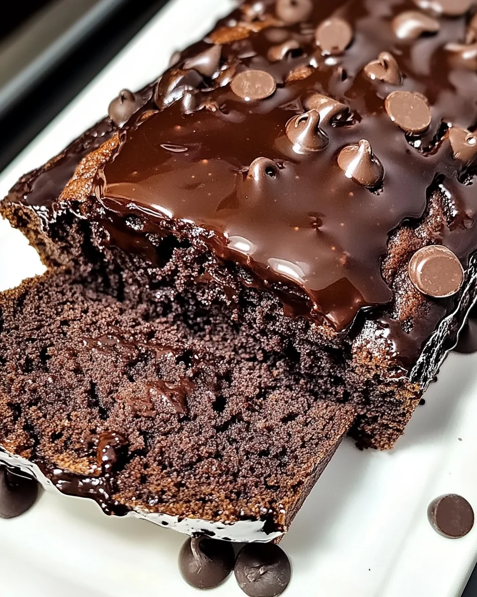 Hot Fudge Brownie Bread