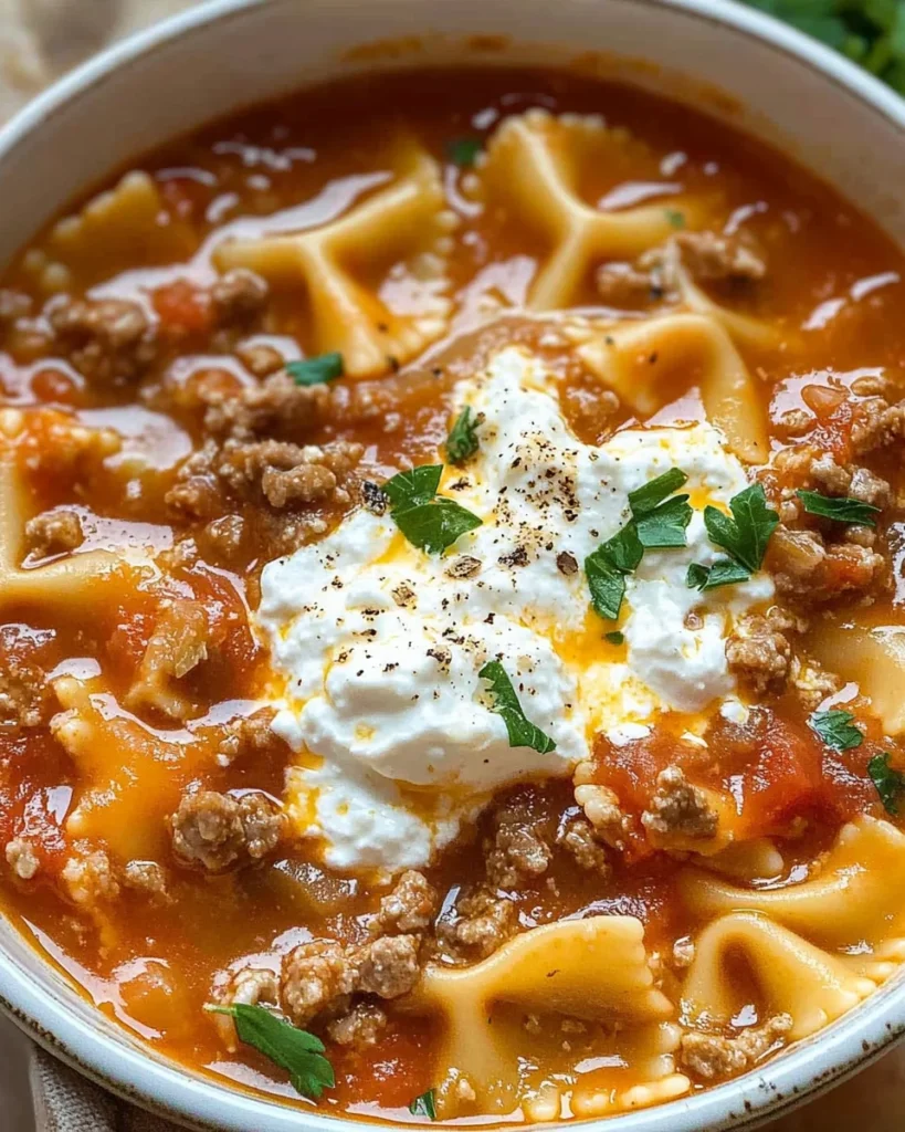 Lasagna Soup