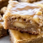 Maple Glazed Apple Blondies