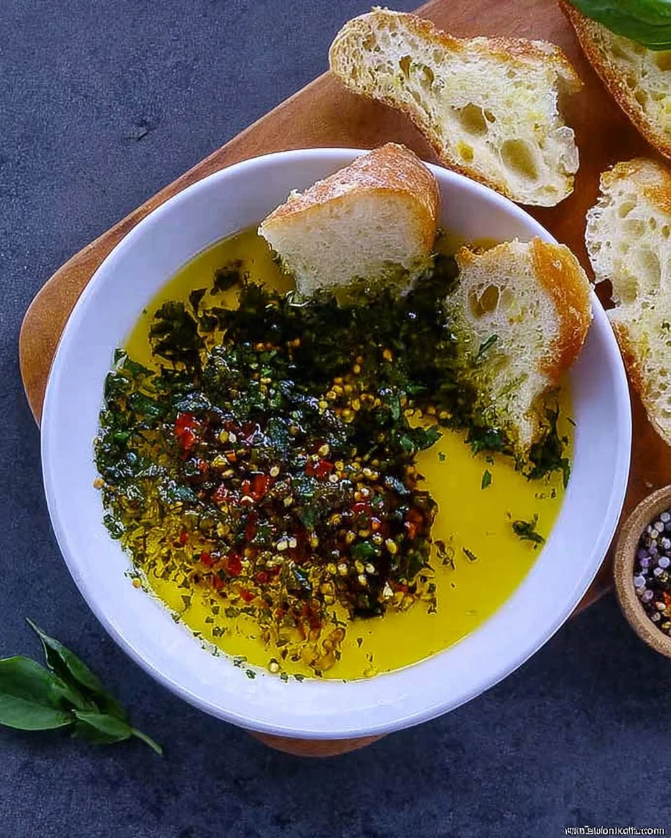Olive Oil Bread Dip | Bread dipping oil