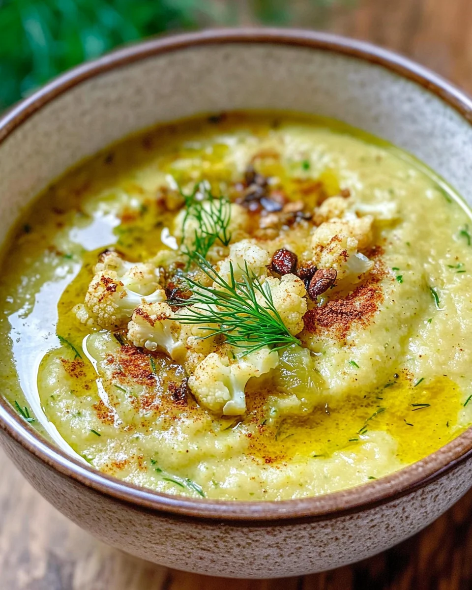 Roasted Cauliflower Soup