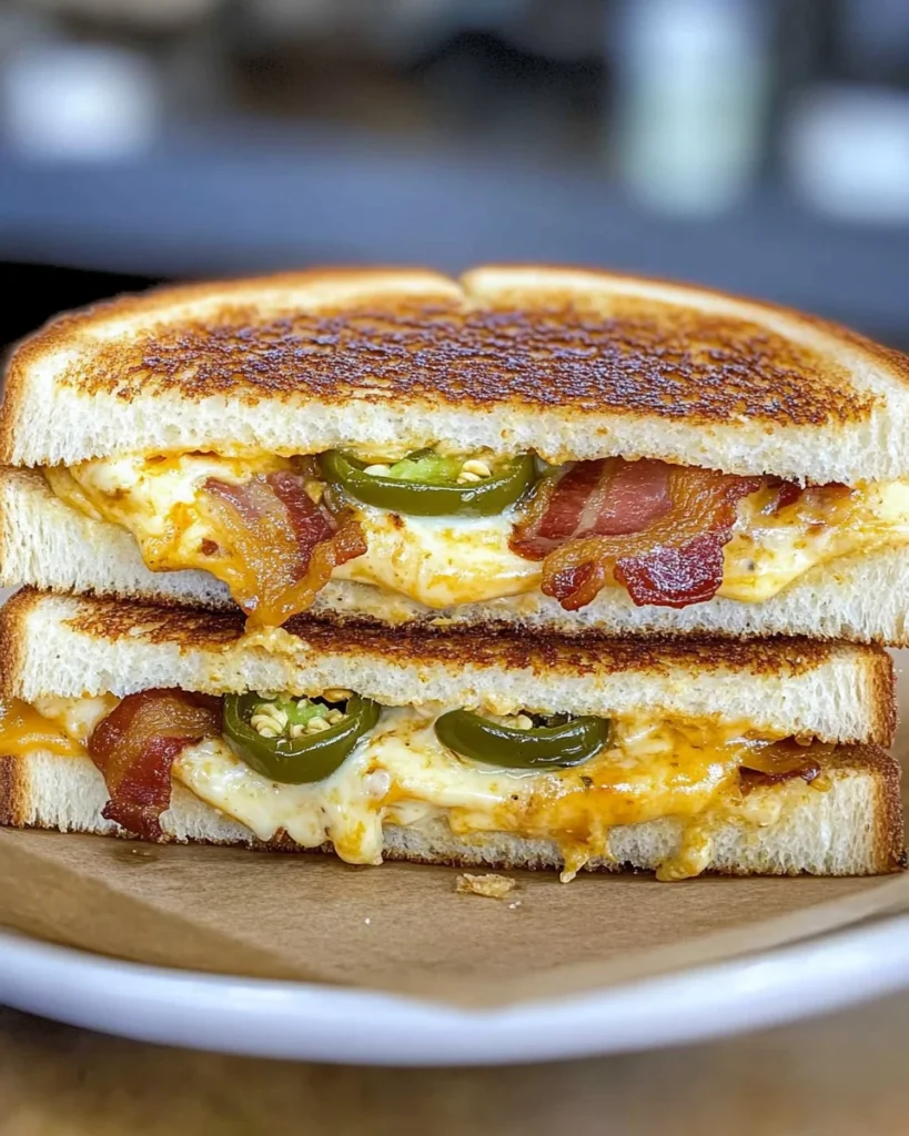 Roasted Jalapeño Popper Grilled Cheese