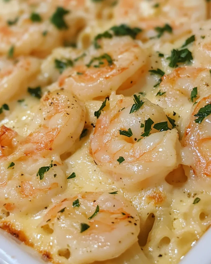 Shrimp Scampi Pasta Bake