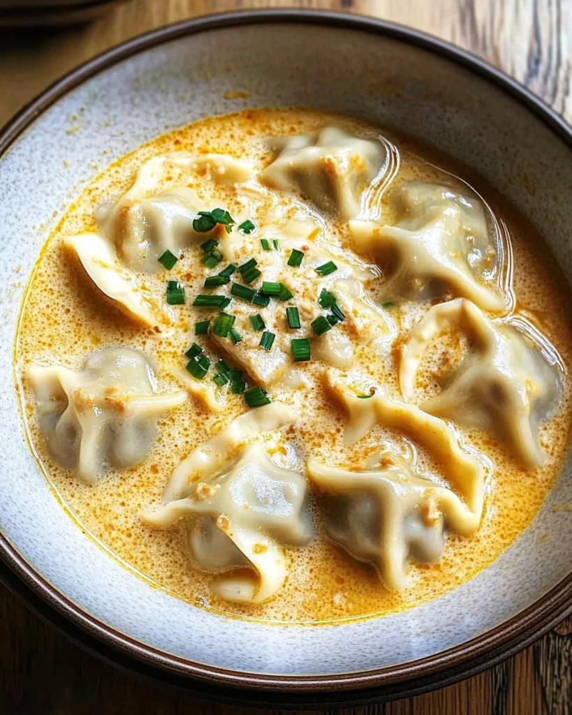 Thai Coconut Curry Dumpling Soup