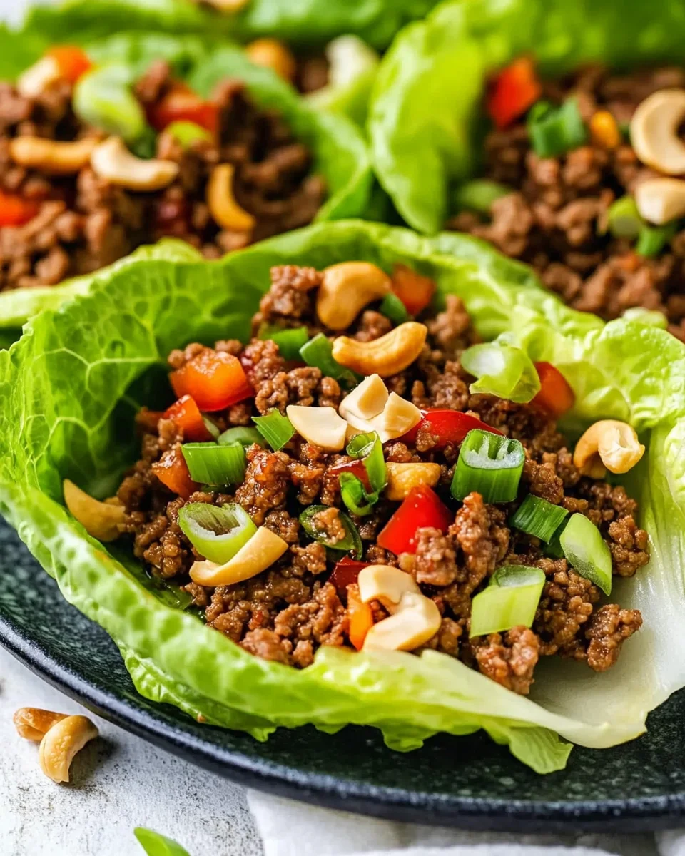 Asian Beef Lettuce Wraps