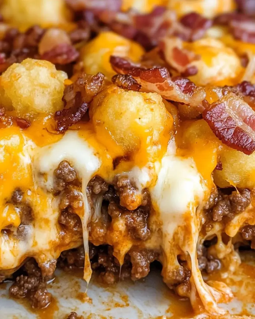 Bacon Cheeseburger Tater Tot Casserole