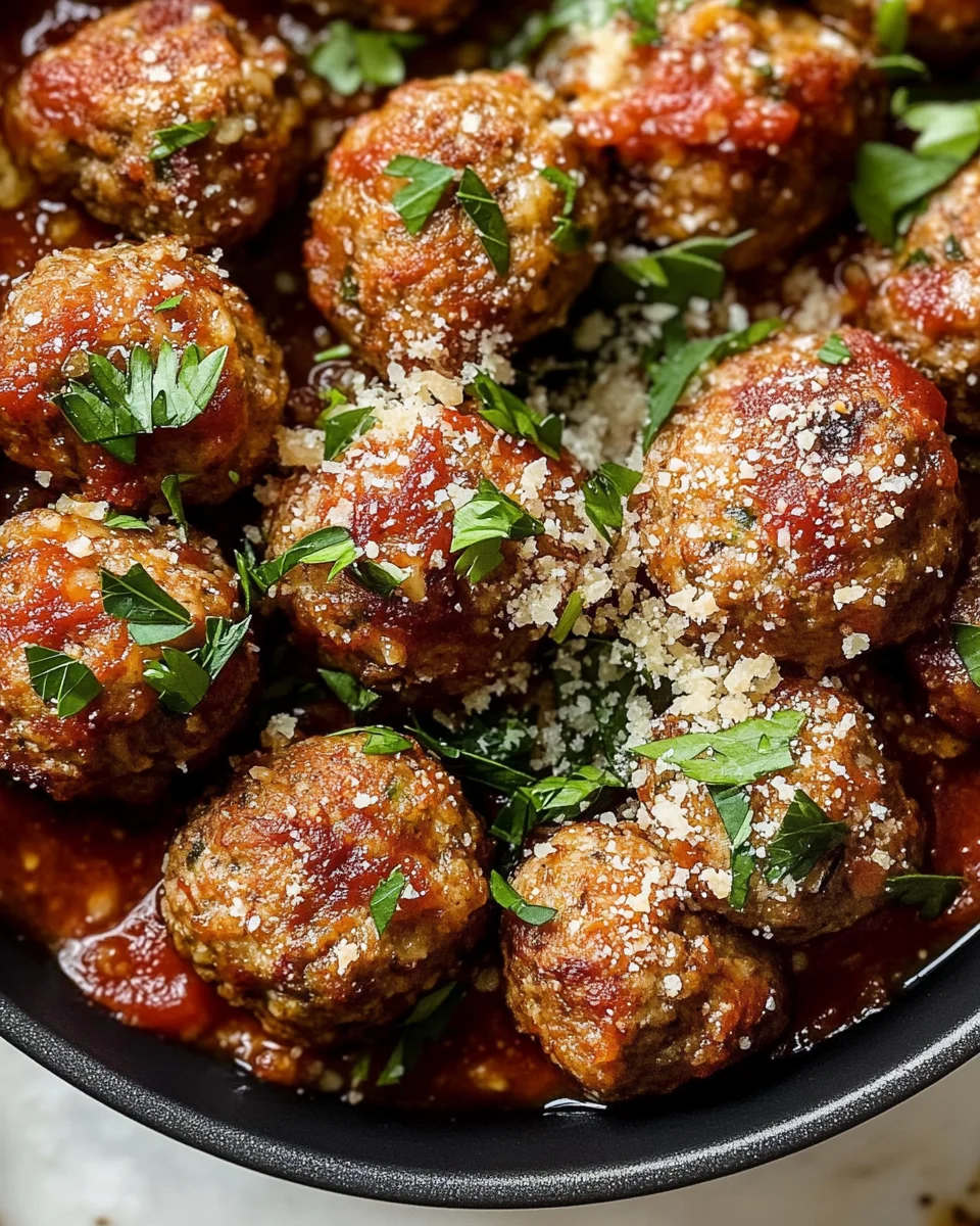 Baked Italian Meatballs
