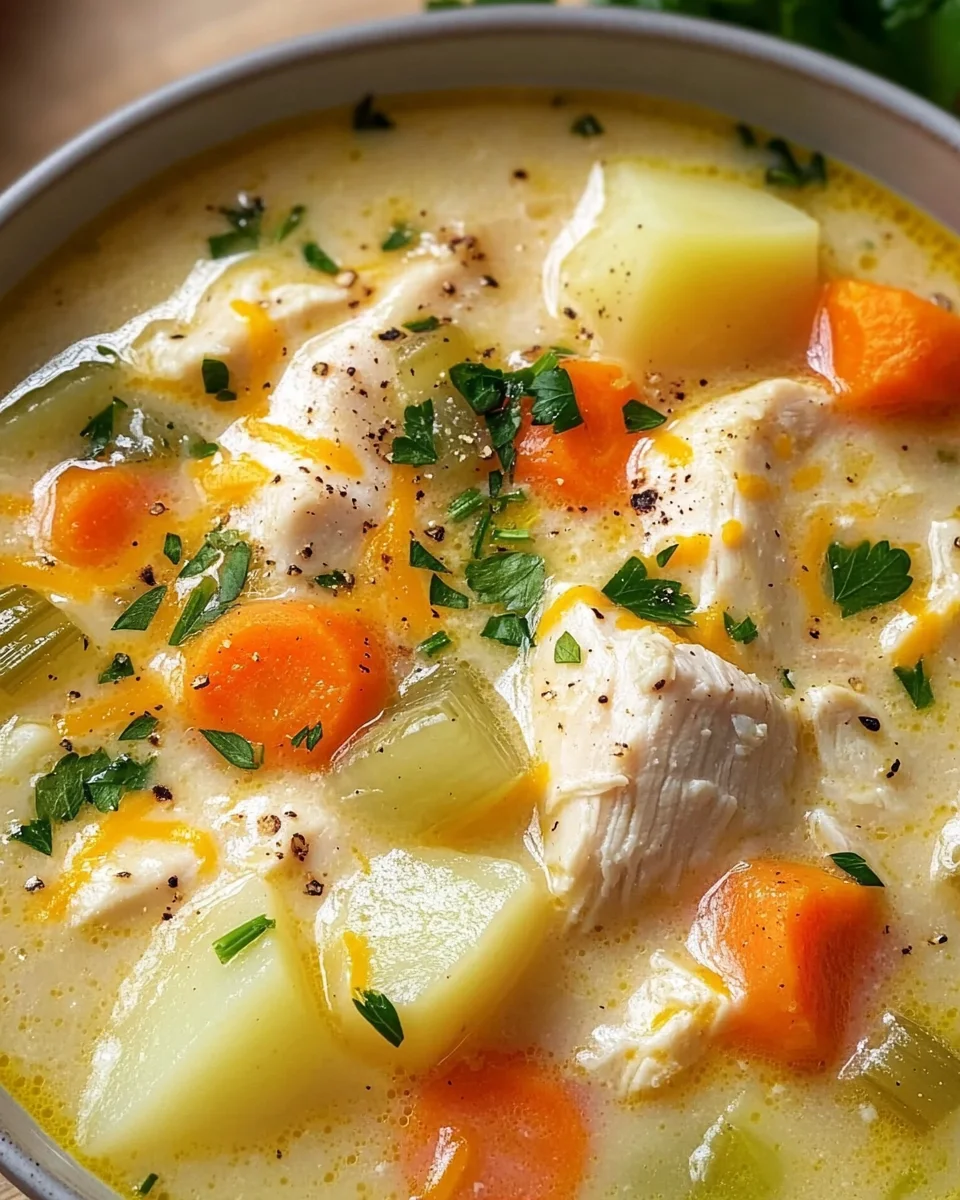 Comforting Chicken Soup with Potatoes